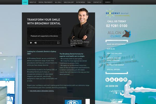 Broadway theme site design template sample