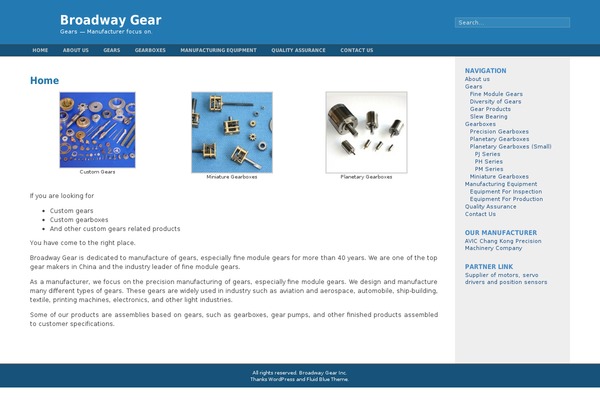 Fluid Blue theme site design template sample