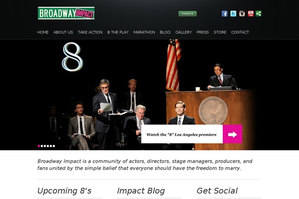 Broadway theme site design template sample