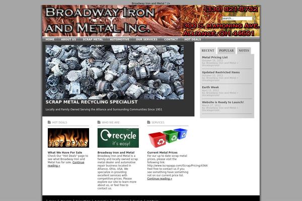 iCompany theme site design template sample