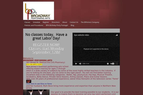 Inspire theme site design template sample