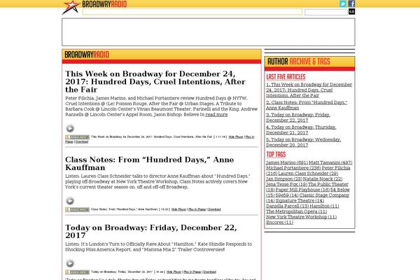 Broadway theme site design template sample