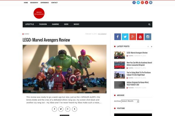 MaxBlog theme site design template sample