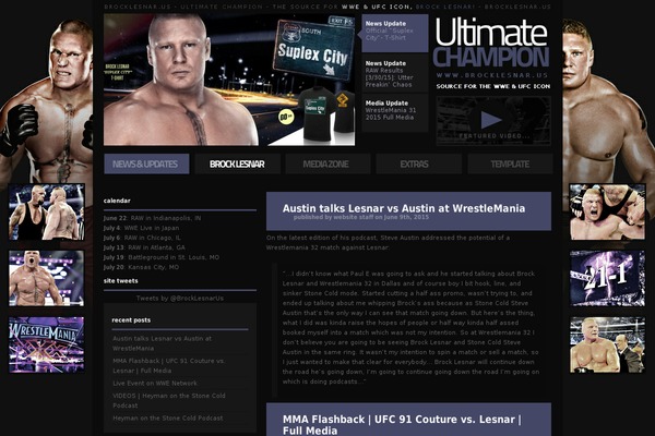 brocklesnar.us site used Brockstreak