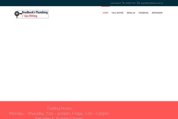 Plumberx theme site design template sample