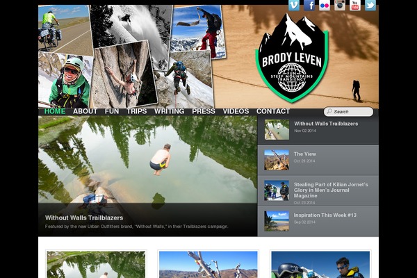 Bloggie theme site design template sample