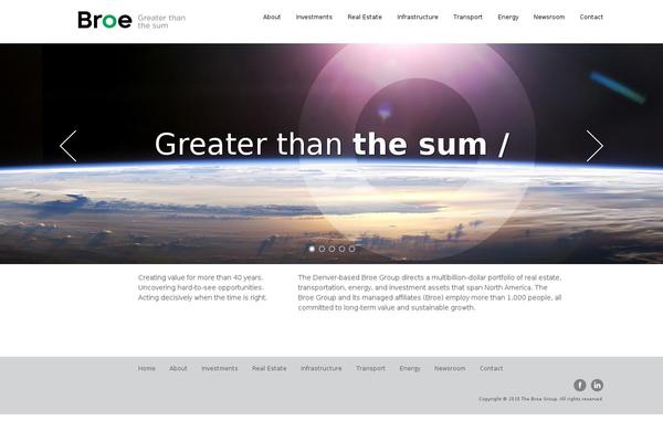 broegroup theme websites examples