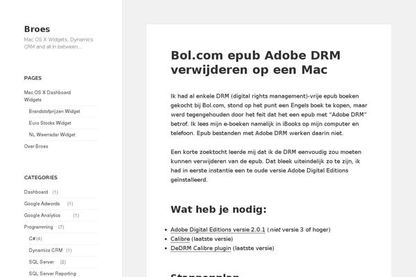 broes.nl site used Twentyfifteen Child