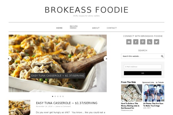 Foodie Pro theme site design template sample