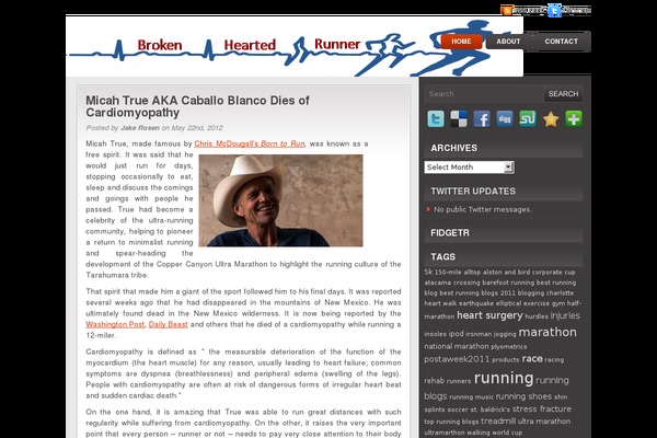 brokenheartedrunner.com site used Awes