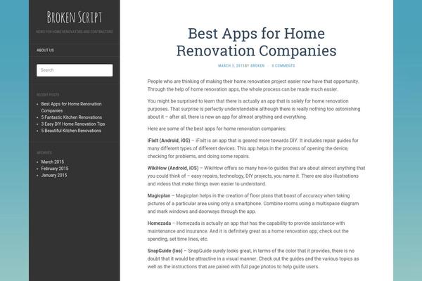 Flat theme site design template sample