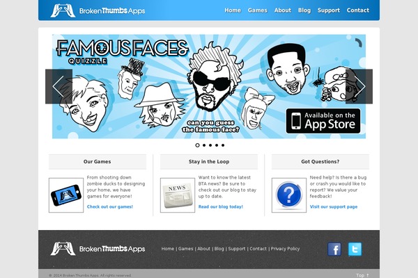 Bizz theme site design template sample