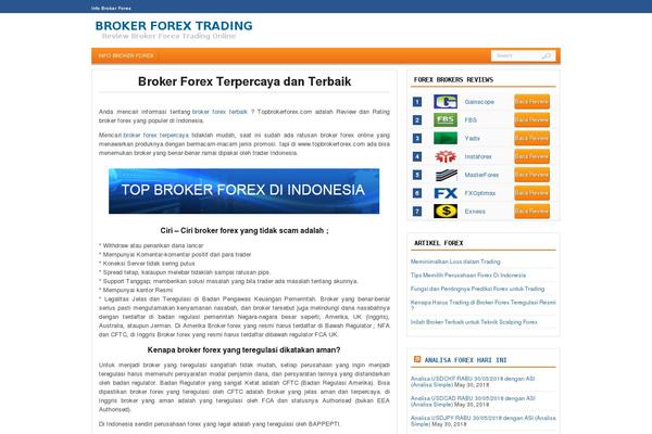 Forextheme theme site design template sample