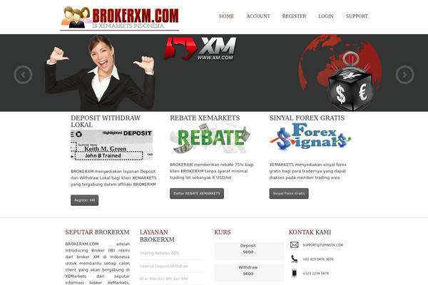 Barely Corporate theme site design template sample