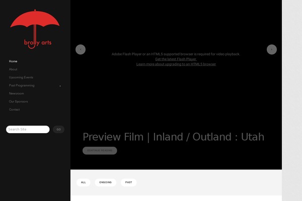 Showcase theme site design template sample