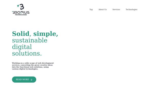 Mitech theme site design template sample