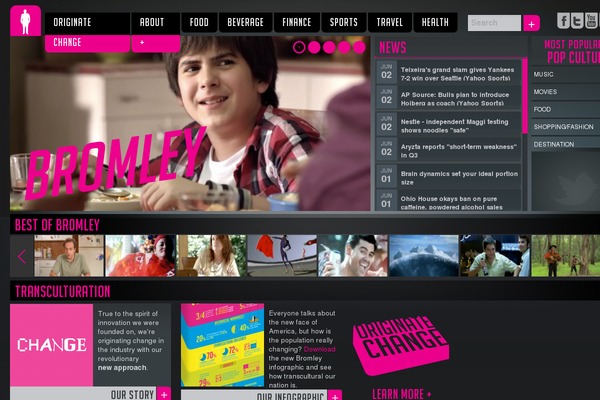 Bromley theme site design template sample