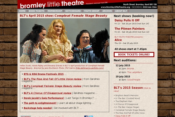 bromleylittletheatre.org site used Overrule