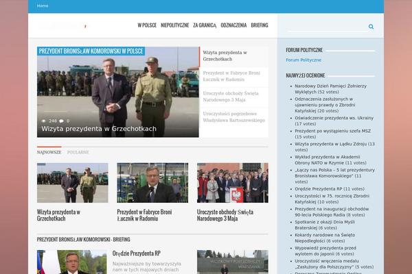 AquaMag theme site design template sample