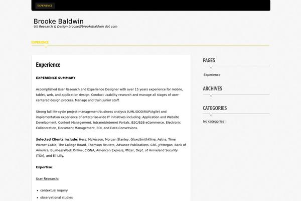 Supernova theme site design template sample