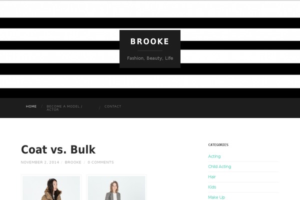 Hemingway theme site design template sample