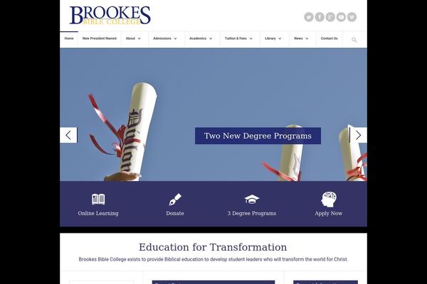 ParkCollege theme site design template sample