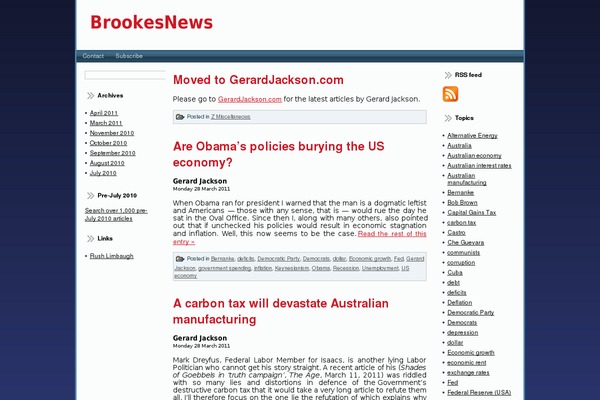 brookesnews.com site used Gonzo