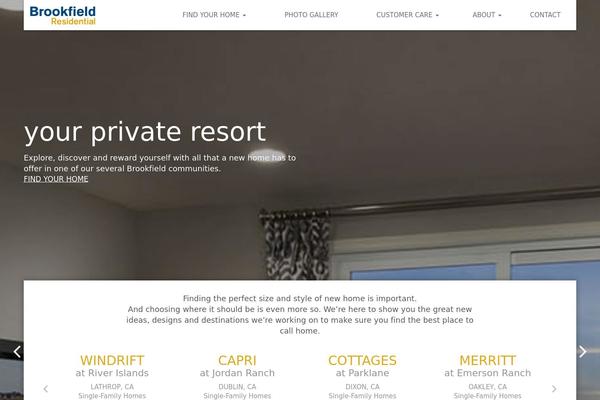 brookfield theme websites examples