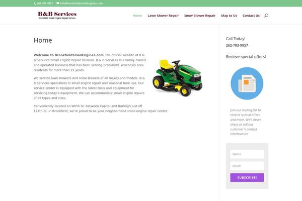 Storefront theme site design template sample