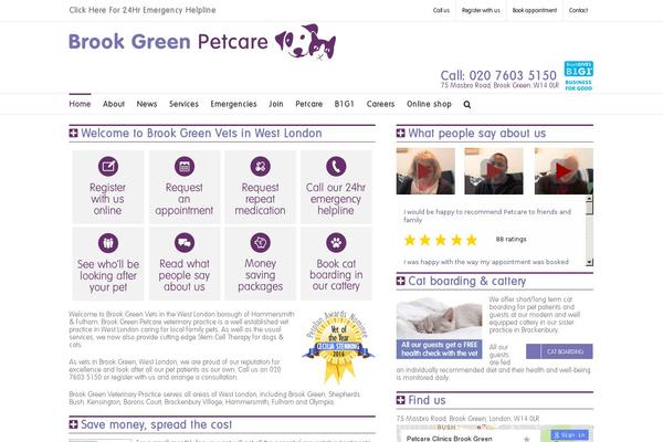 brookgreenvets.co.uk site used Brookgreenvets