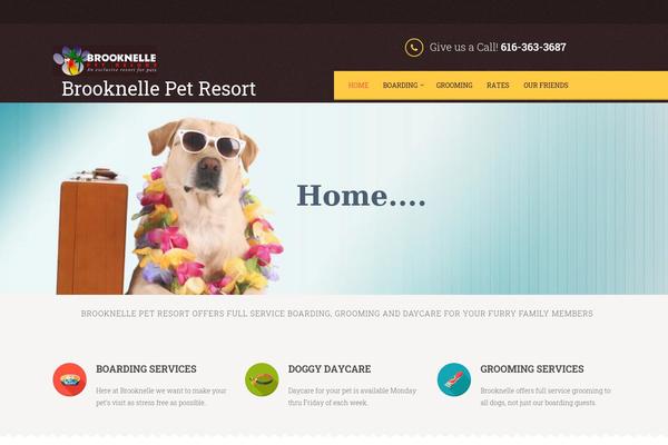 Pets theme site design template sample