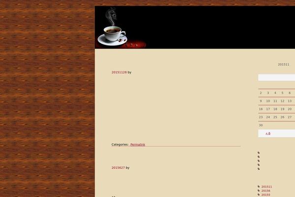Coffee theme site design template sample