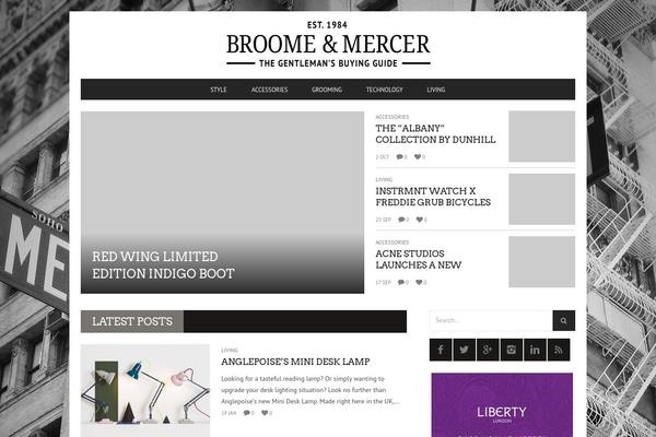 BUCKET theme site design template sample