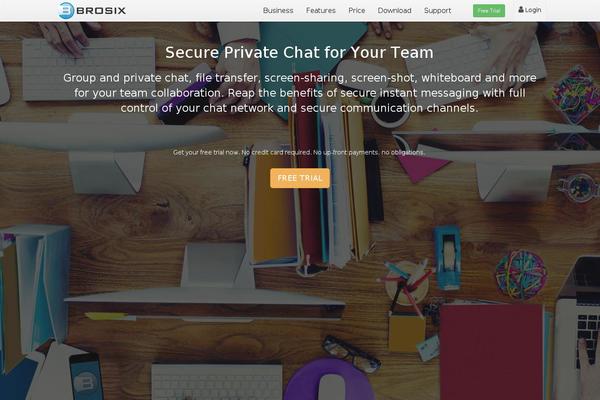 brosix.com site used Artificial-reason-wp