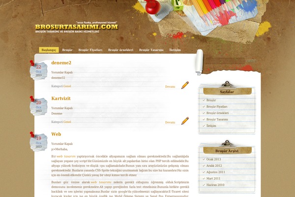 brosurtasarimi.com site used Indezinerpaperwall-tr