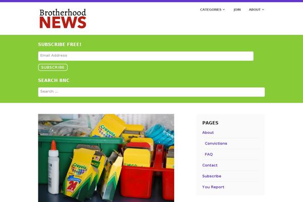 brotherhoodnews.com site used Single-page-site