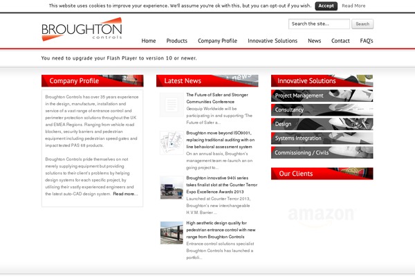 Site using Accordion Menu plugin