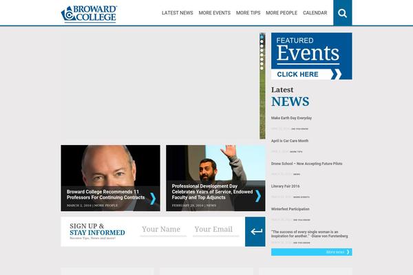 broward theme websites examples