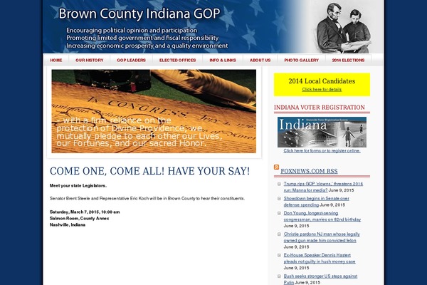 Patriot theme site design template sample