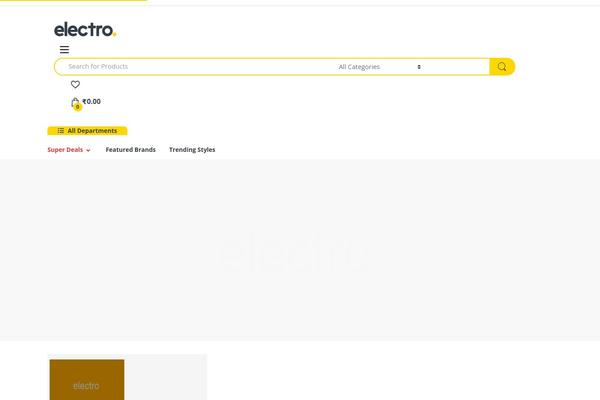 Electro theme site design template sample