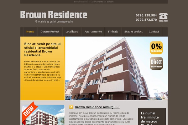Brown theme site design template sample