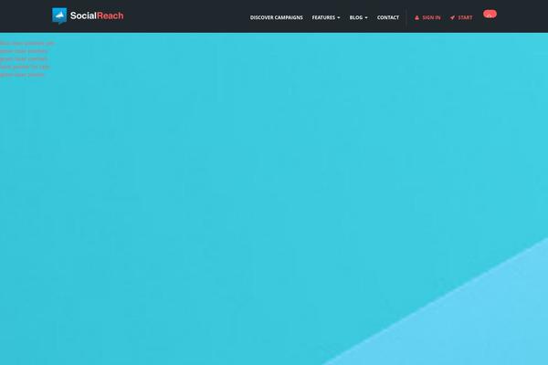 socialreach theme websites examples