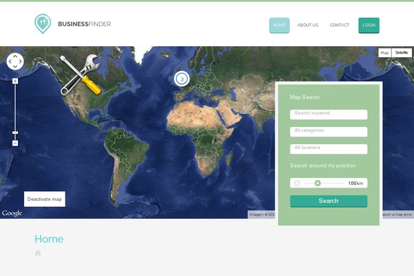 Business Finder theme site design template sample