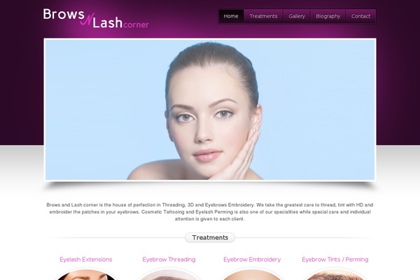 Beauty Salon theme site design template sample