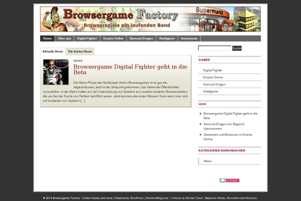 BranfordMagazine theme site design template sample