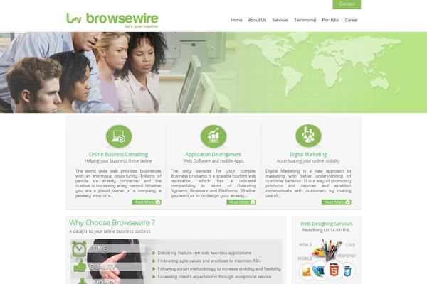 Ultima theme site design template sample