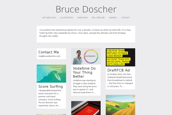 Pinboard theme site design template sample