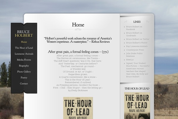 bruceholbertbooks.com site used Memoir