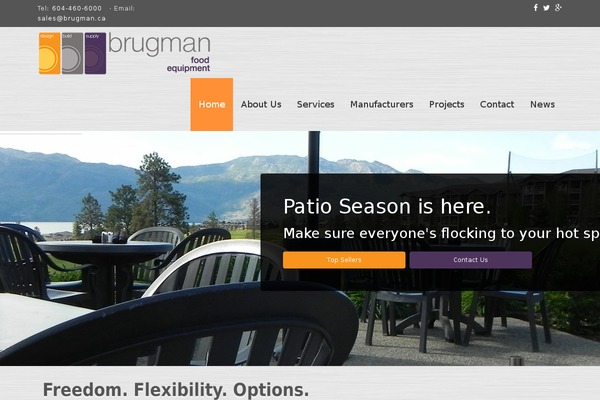 Proton theme site design template sample
