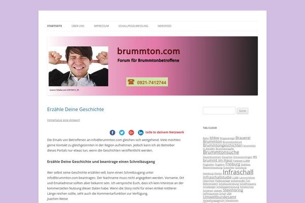 Twenty Twelve theme site design template sample